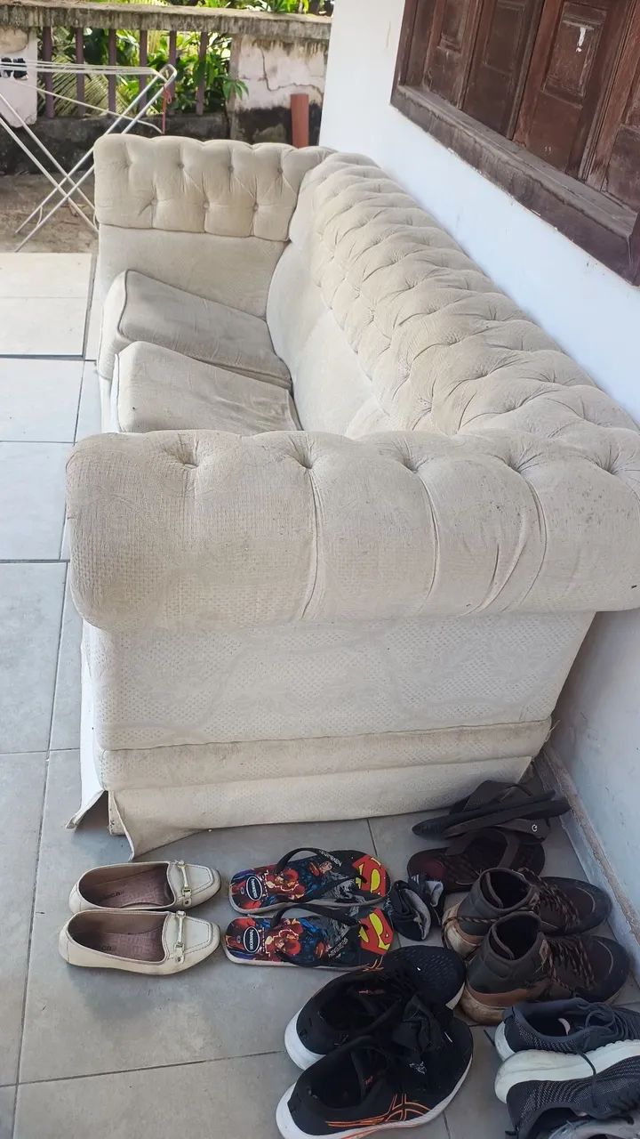 Sofá 3 lugares - Usado - Foto 2