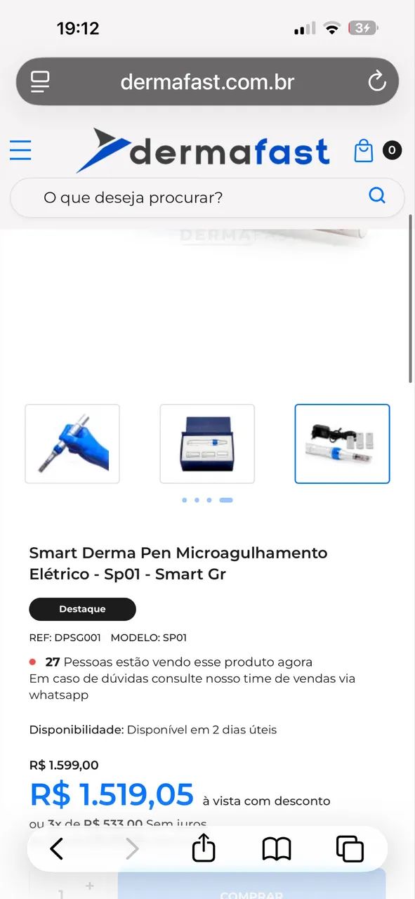 Caneta microagulhamento derma pen smart gr nova !   - Foto 5