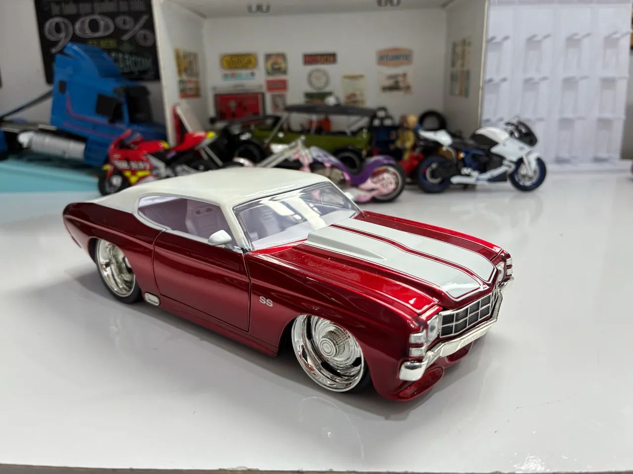 Miniatura chevelle SS faixa branca  - Foto 2