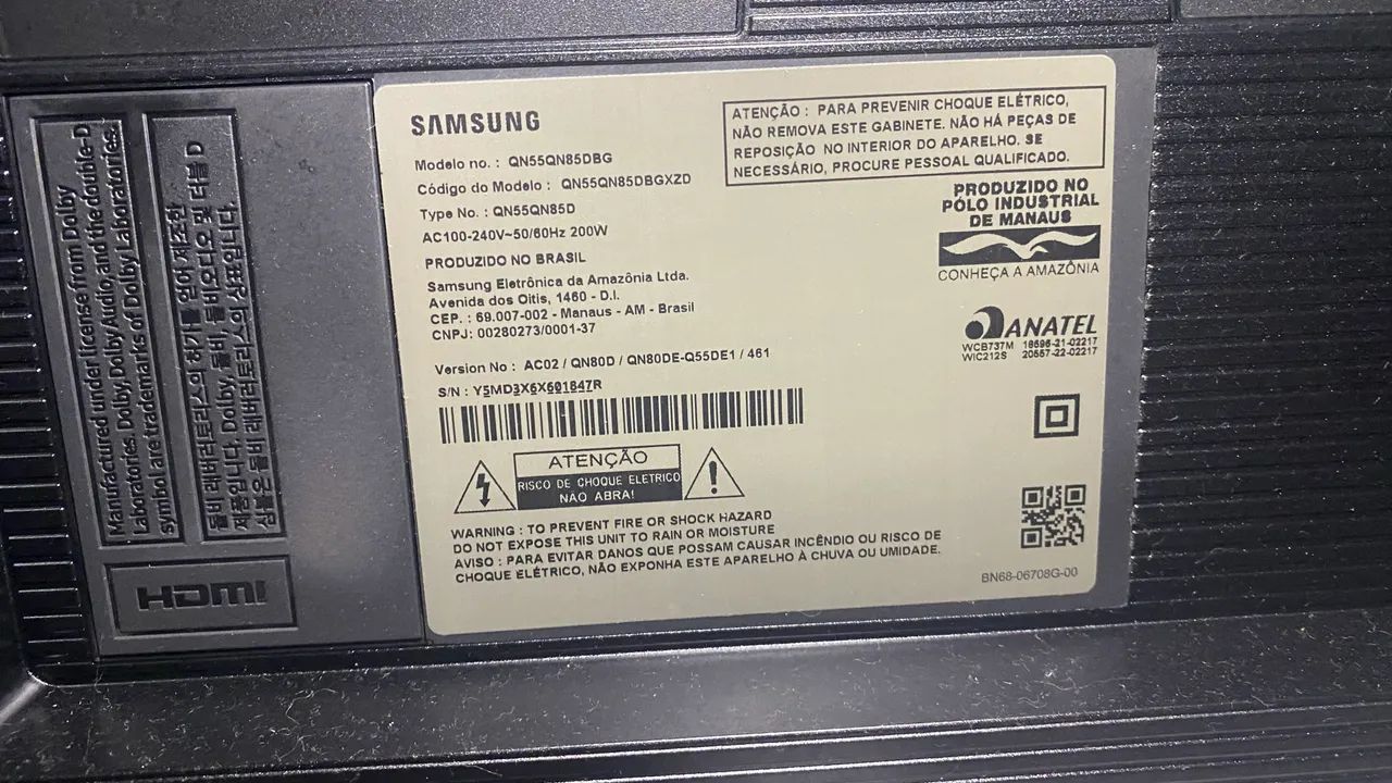 Tv Samsung Neo Qled 55" com defeito - Foto 4