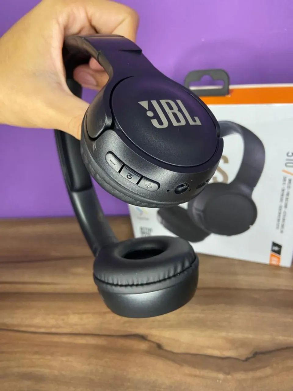 Headphone JBL preto - pure bass 510 - bateria de qualidade