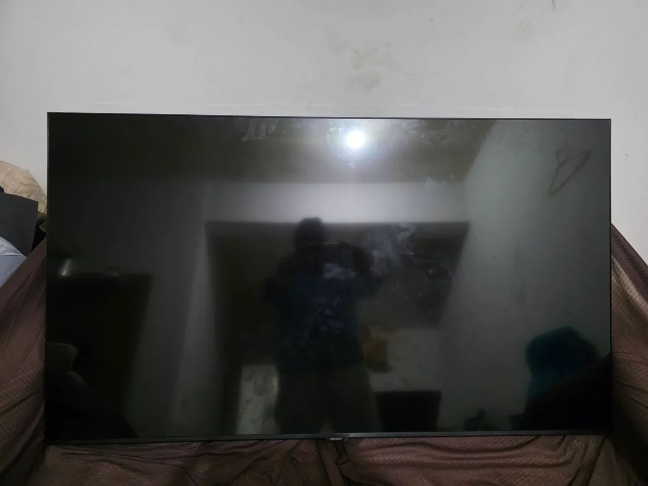 tv led samsung modelo un50tu8000g com defeito sem imagem só com som