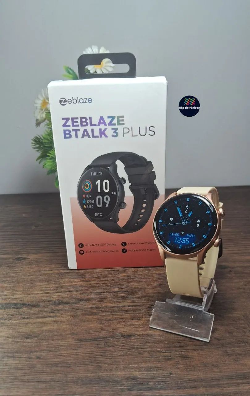 Smartwatch ZEBLAZE btalk 3 plus "GOLD" - Foto 4
