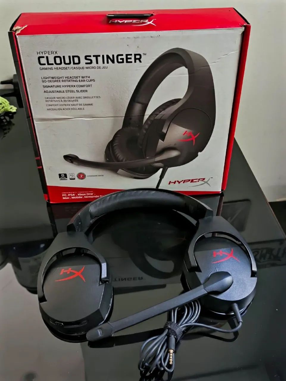 Headset Hyperx Cloud Stinger funcionando sem almofadas  - Foto 3