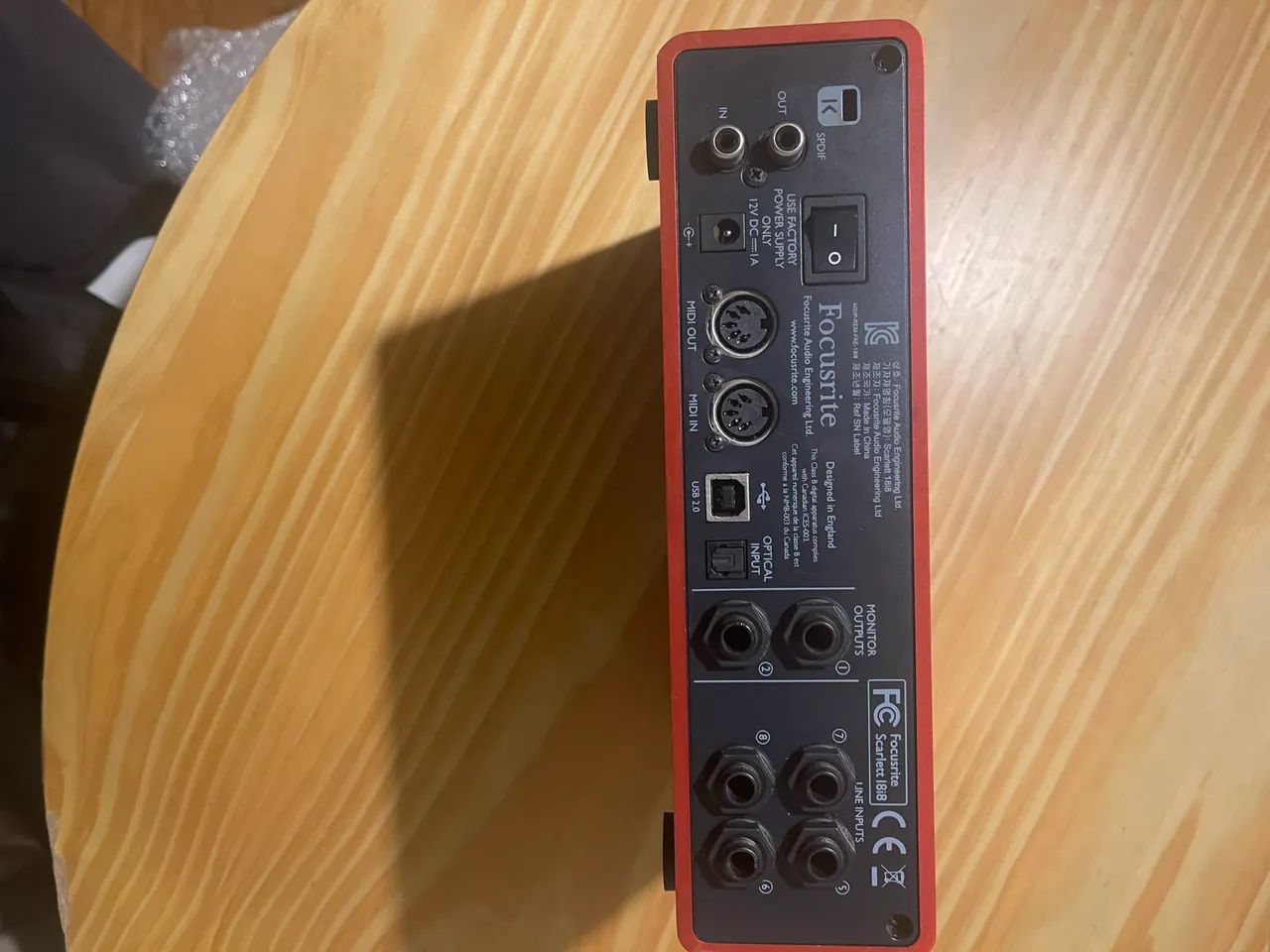 Interface de áudio Scarlett 18i8 Gen 1 da Focusrite - Foto 2