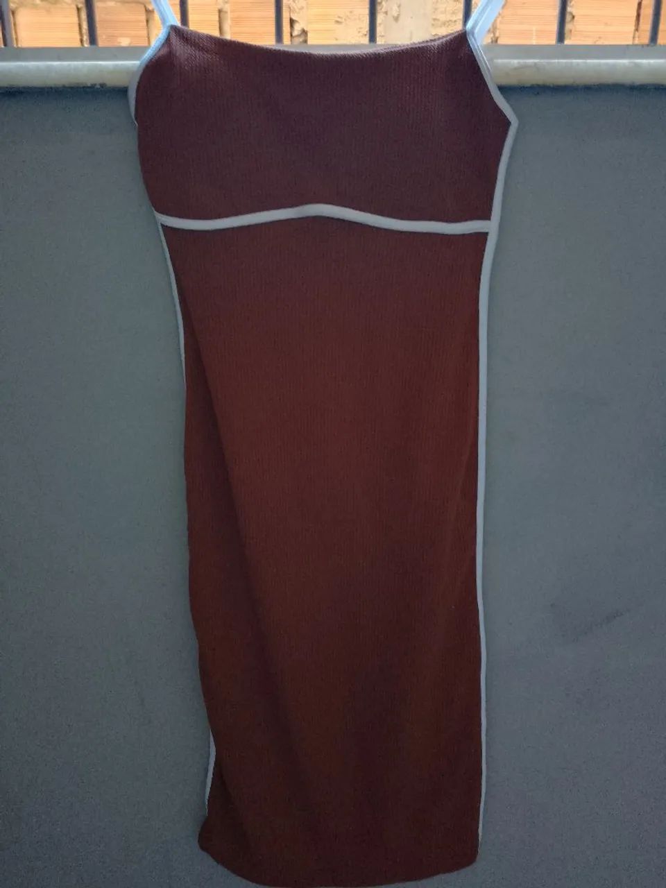 Vestido marrom longo  - Foto 2