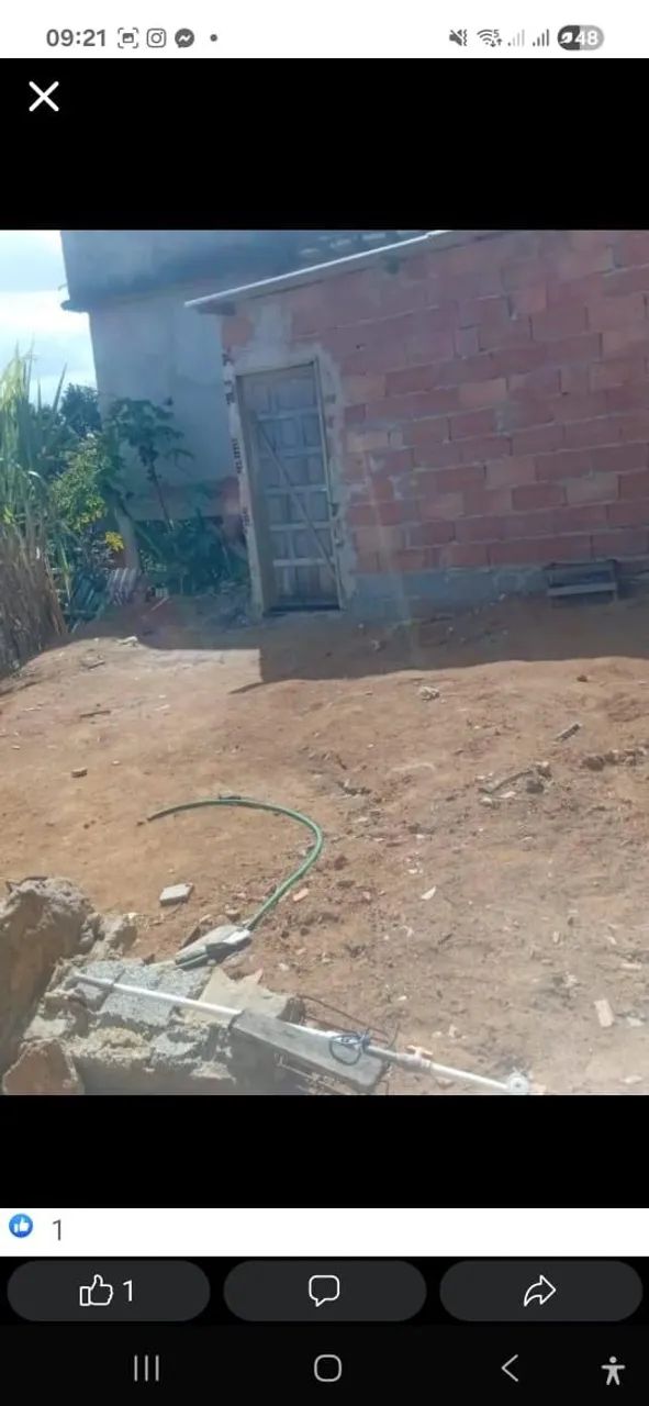 Meio lote com um cômodo ja pronto  - Foto 3