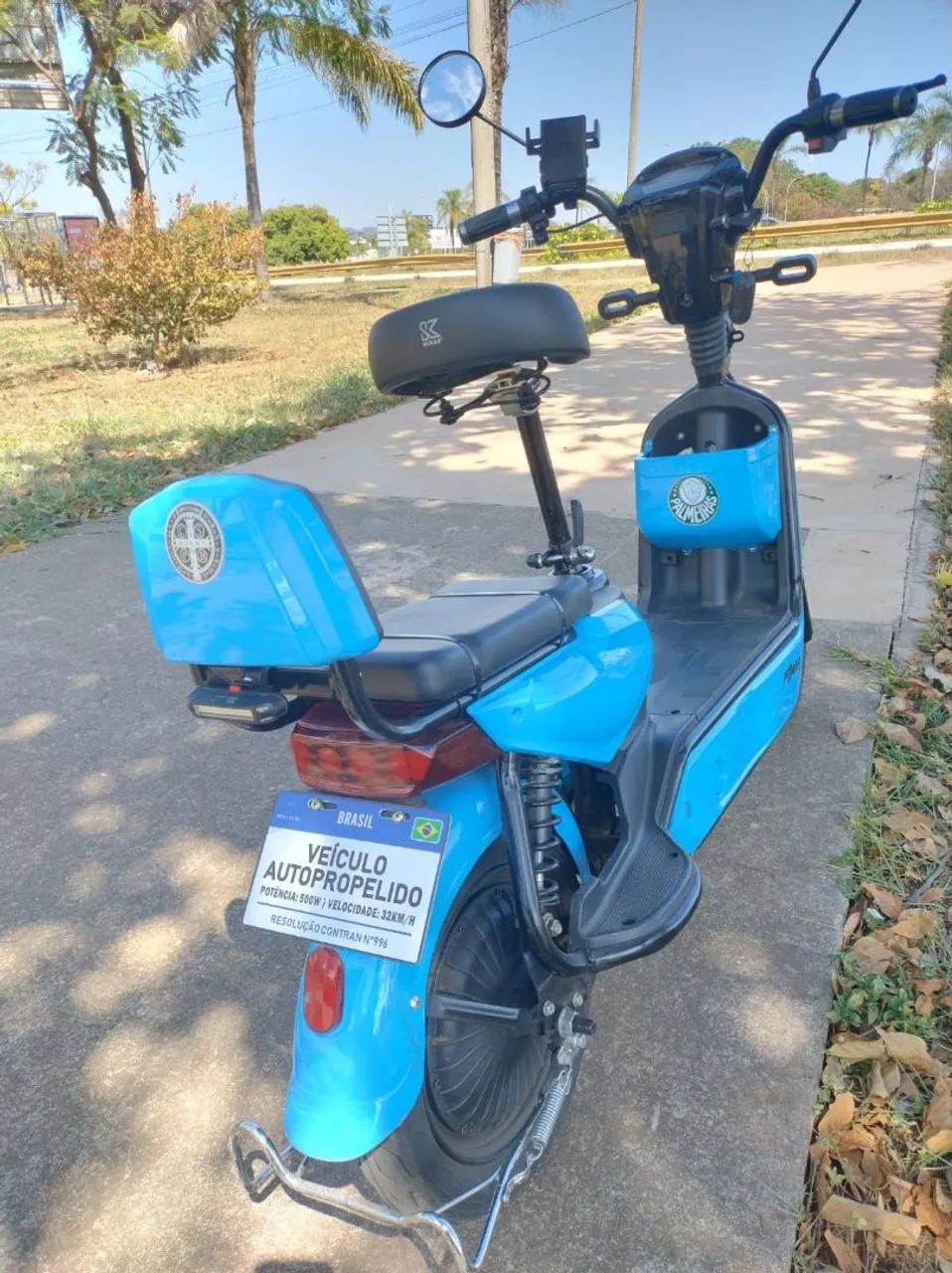 moto elétrica azul - Foto 4