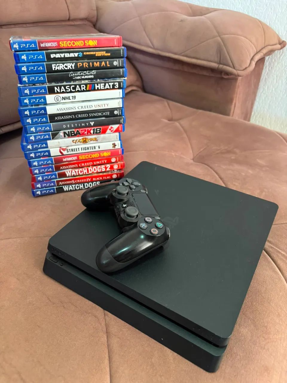 Ps4 slim mais 3 jogos. - Foto 3