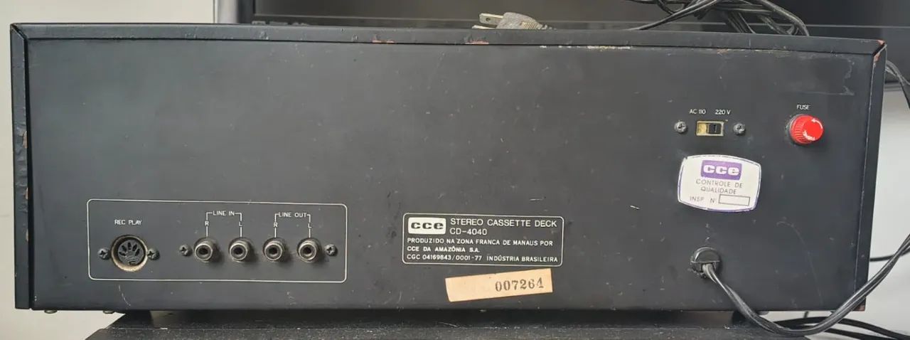 Tape Deck CCE CD-4040 (pra Conserto) - Foto 2