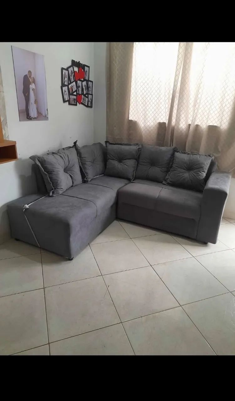 Sofá de Canto 5 Lugares 