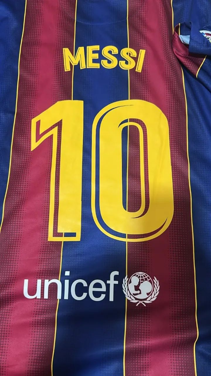 Camisa Barcelona 2020/2021 com personalização MESSI 10 - Foto 5