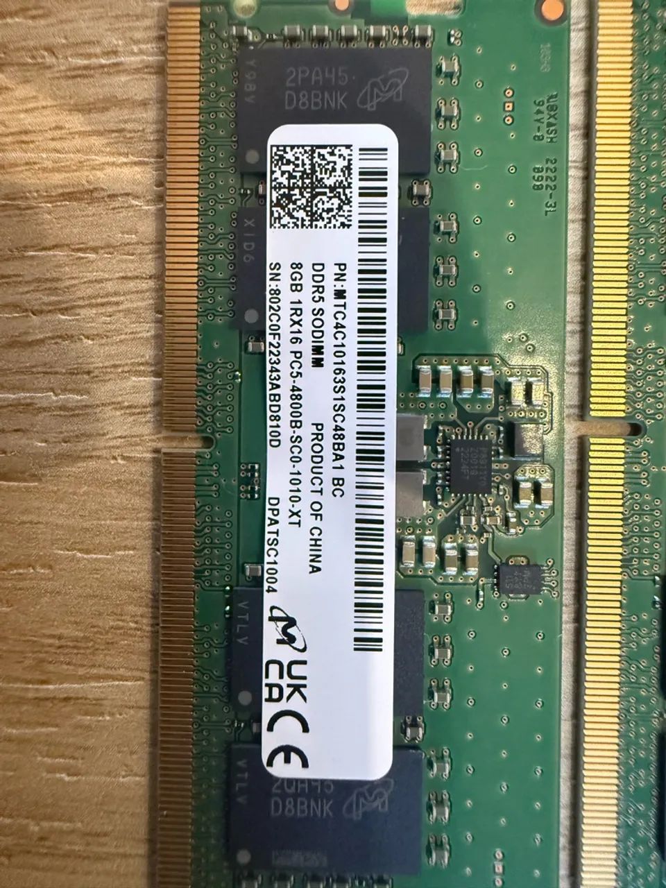 RAM Notebook DDR5 8Gb - Foto 2