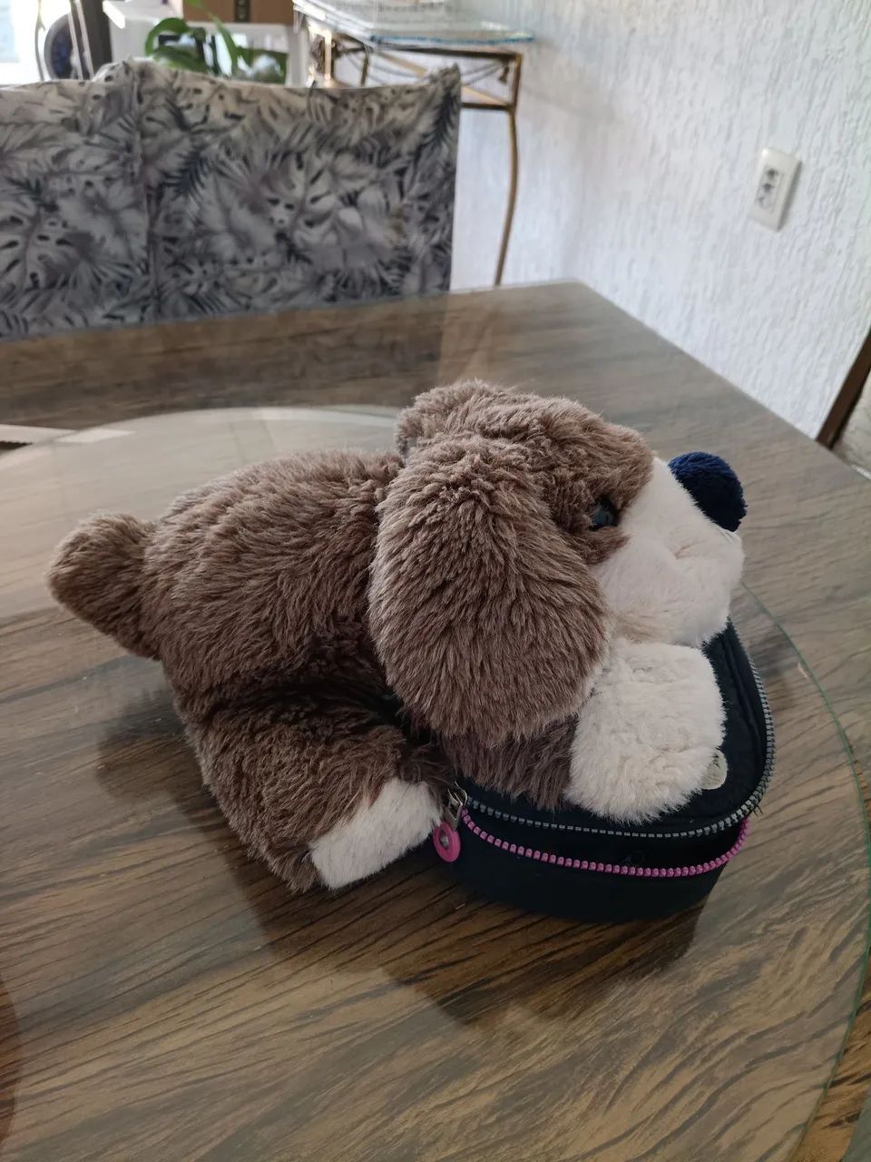 Cachorro pelúcia mônica e marrom - Foto 4
