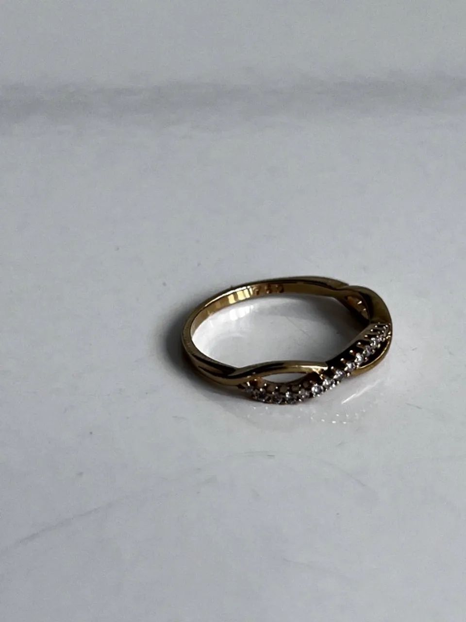 Anel de ouro 18K com diamantes - Foto 4
