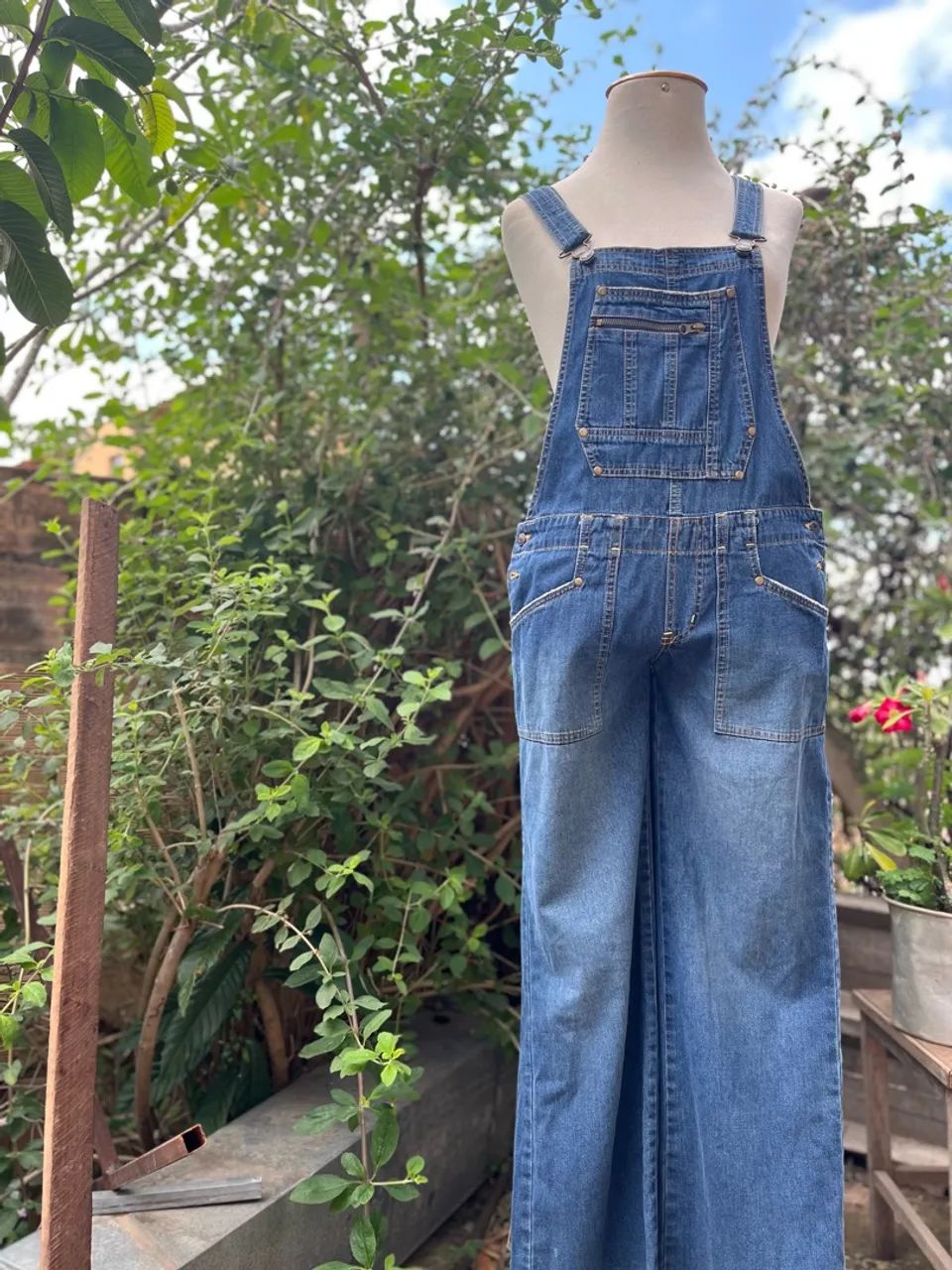 Macacão jeans vintage - Foto 3