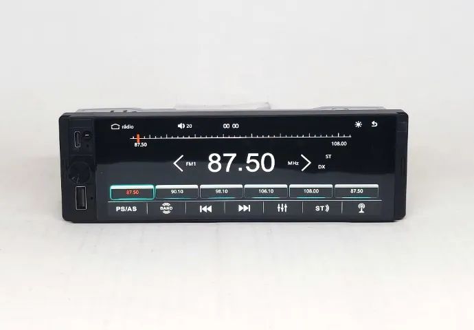 MP5 Automotivo 1DIN 6,28 Polegadas CarPlay Bluetooth - Foto 2