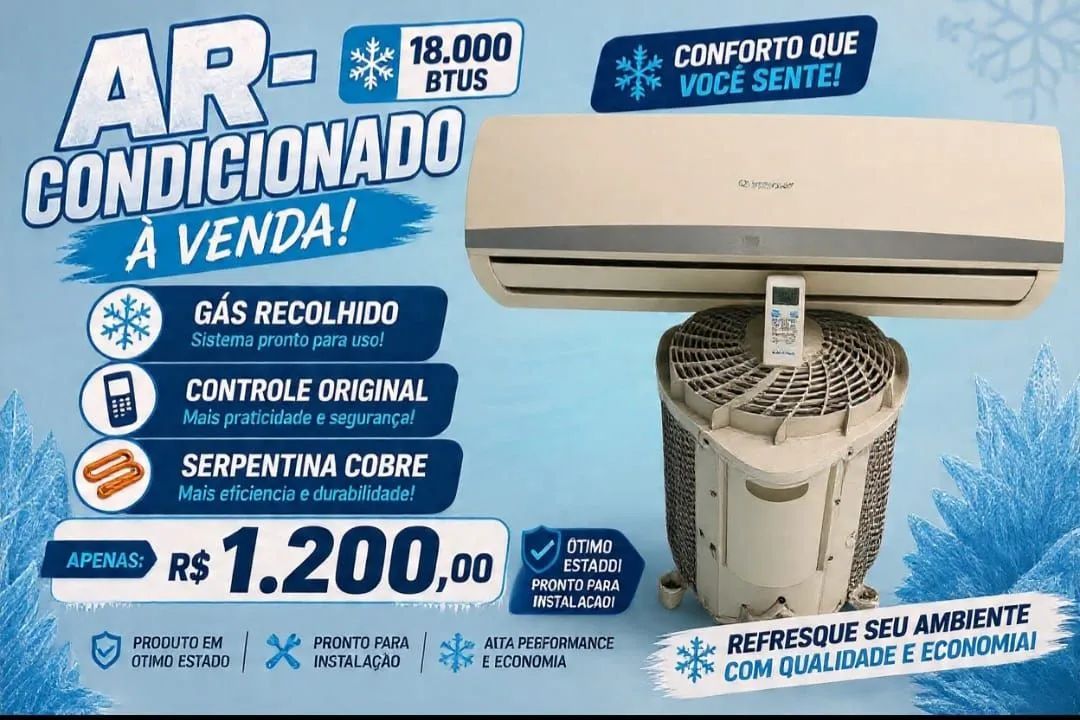 Ar condicionado 18.000 Btus
