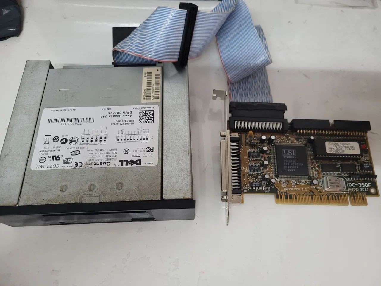 Kit unidade dat dell quantum e placa scsi
