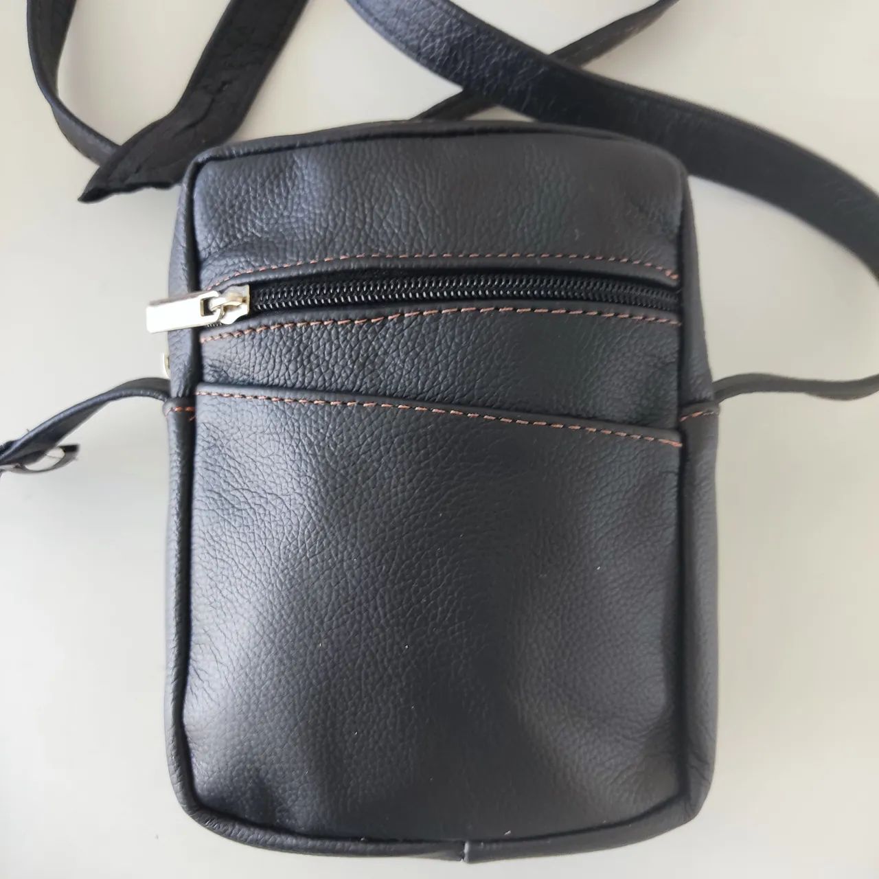 Bolsa Shold Bag COURO Preto NOVA