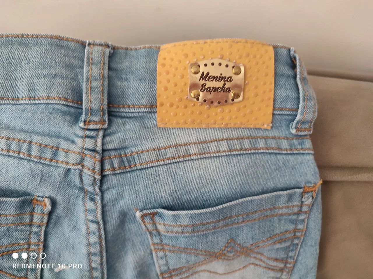 Short infantil jeans claro - Foto 4