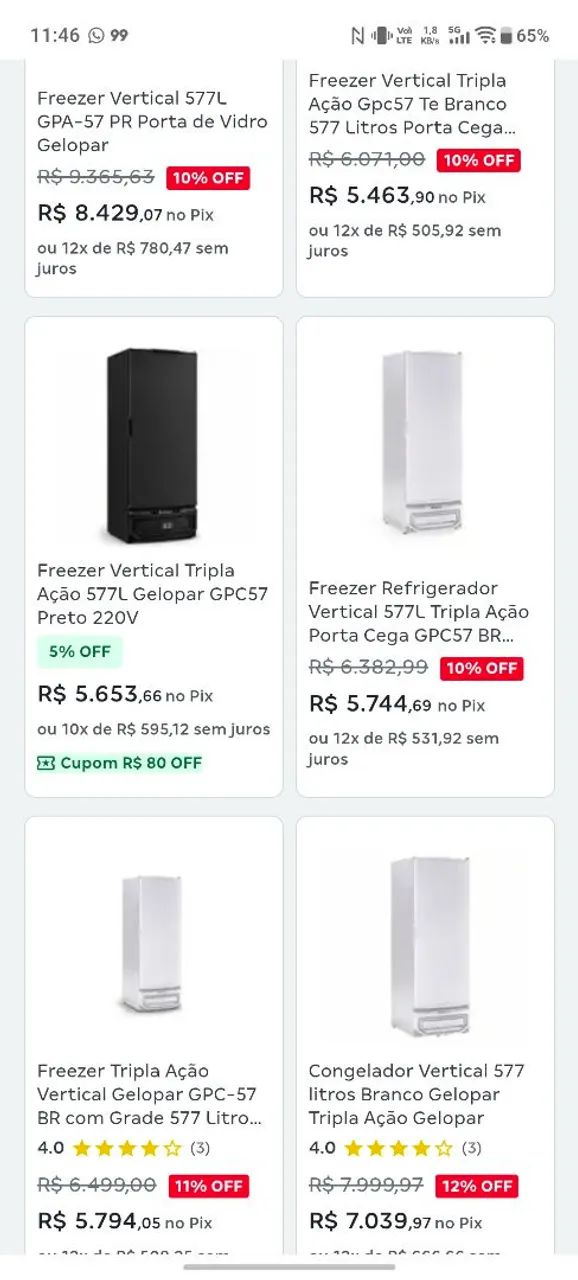 Freezer vertical Galopar 577L - Foto 3
