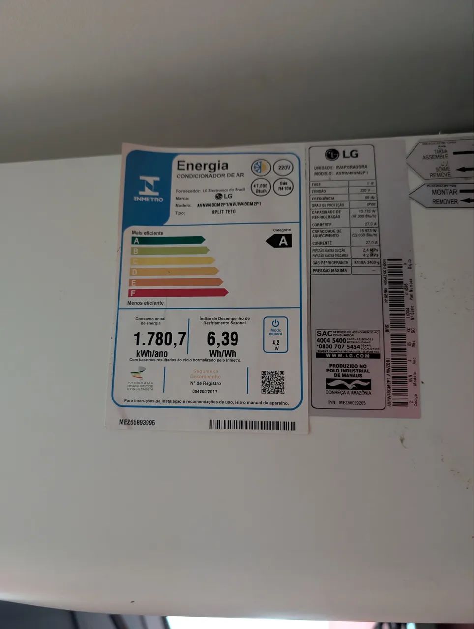 Ar condicionado lg piso teto  - Foto 4
