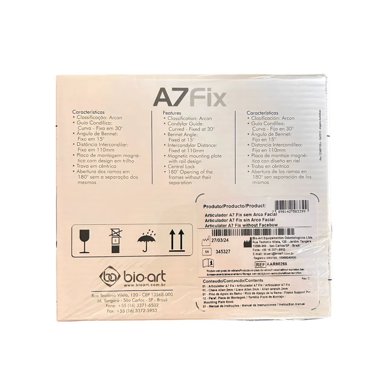 ARTICULADOR A7 FIX SEMI-AJUSTÁVEL - Foto 2