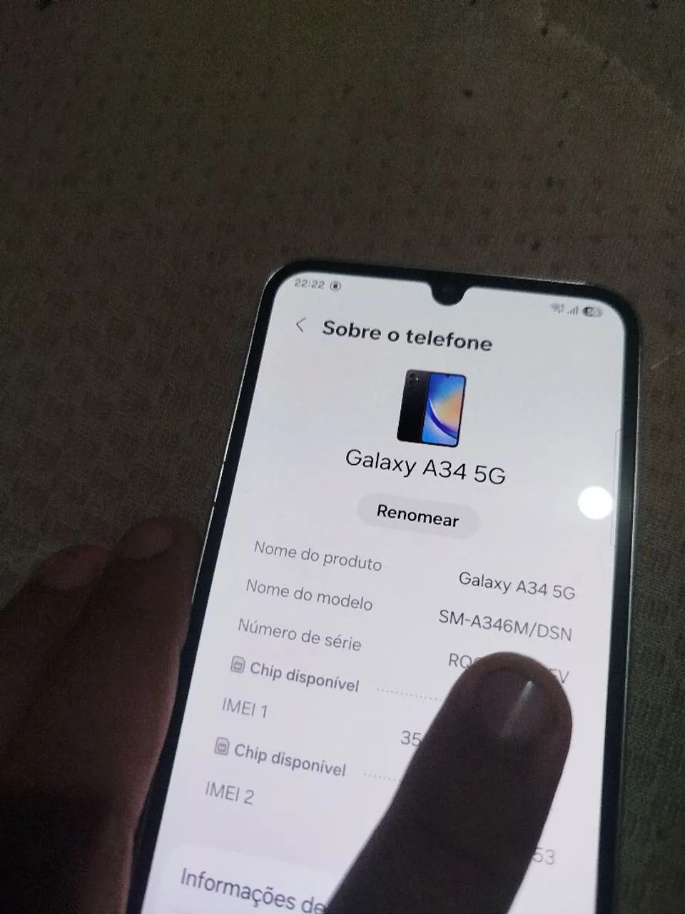 Troco A34 5g em iPhone  - Foto 3