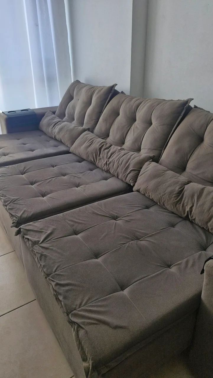 Sofá 3 lugares retrátil  - Foto 3