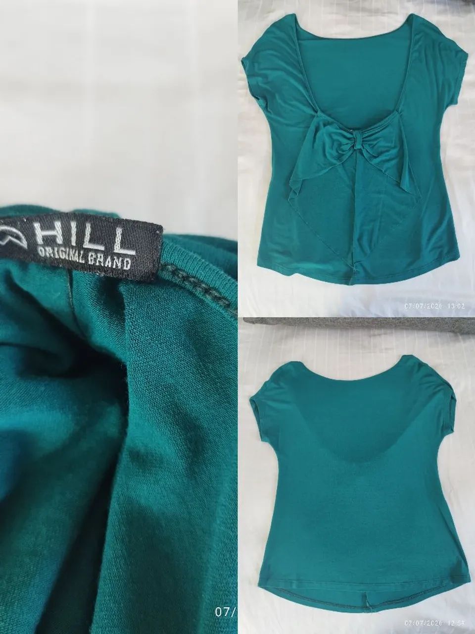 Blusa verde marca  Hill Tam. P