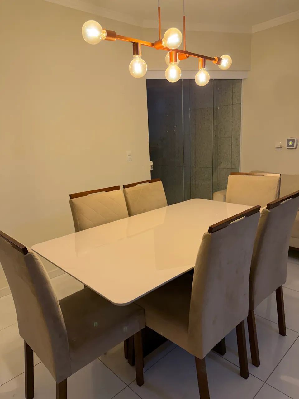 Mesa de jantar 6 lugares cadeiras  - Foto 3
