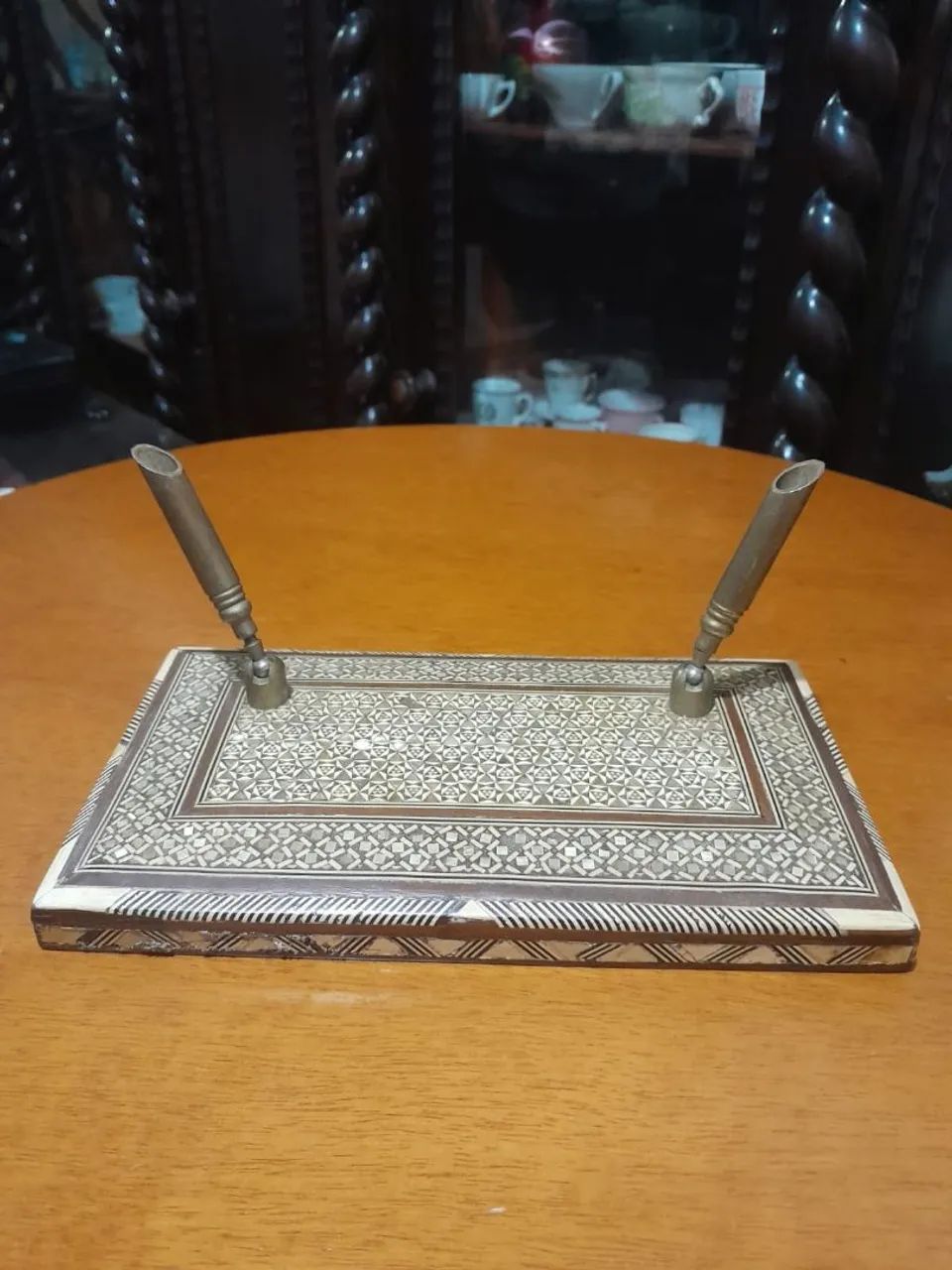 Antigo porta caneta machetaria iraniana - Foto 2