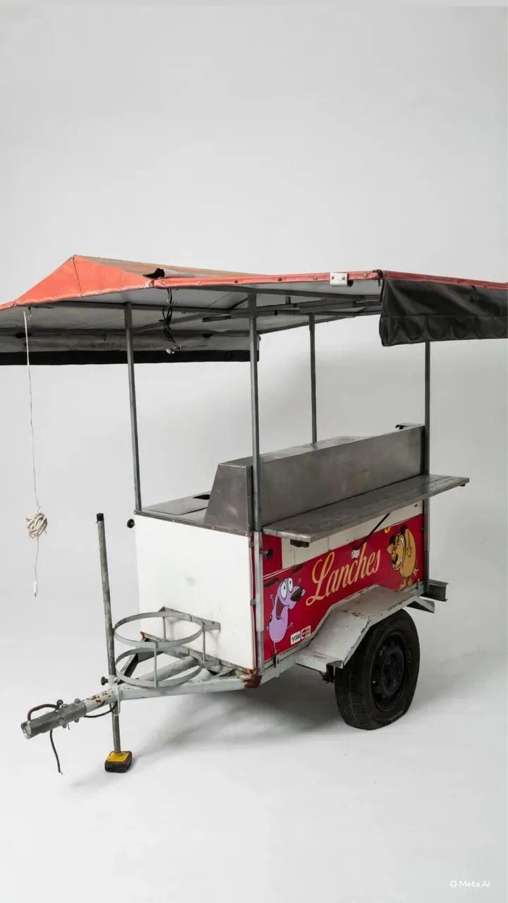 1. Carrinho de Lanche em Inox Tipo Reboque  - Foto 3