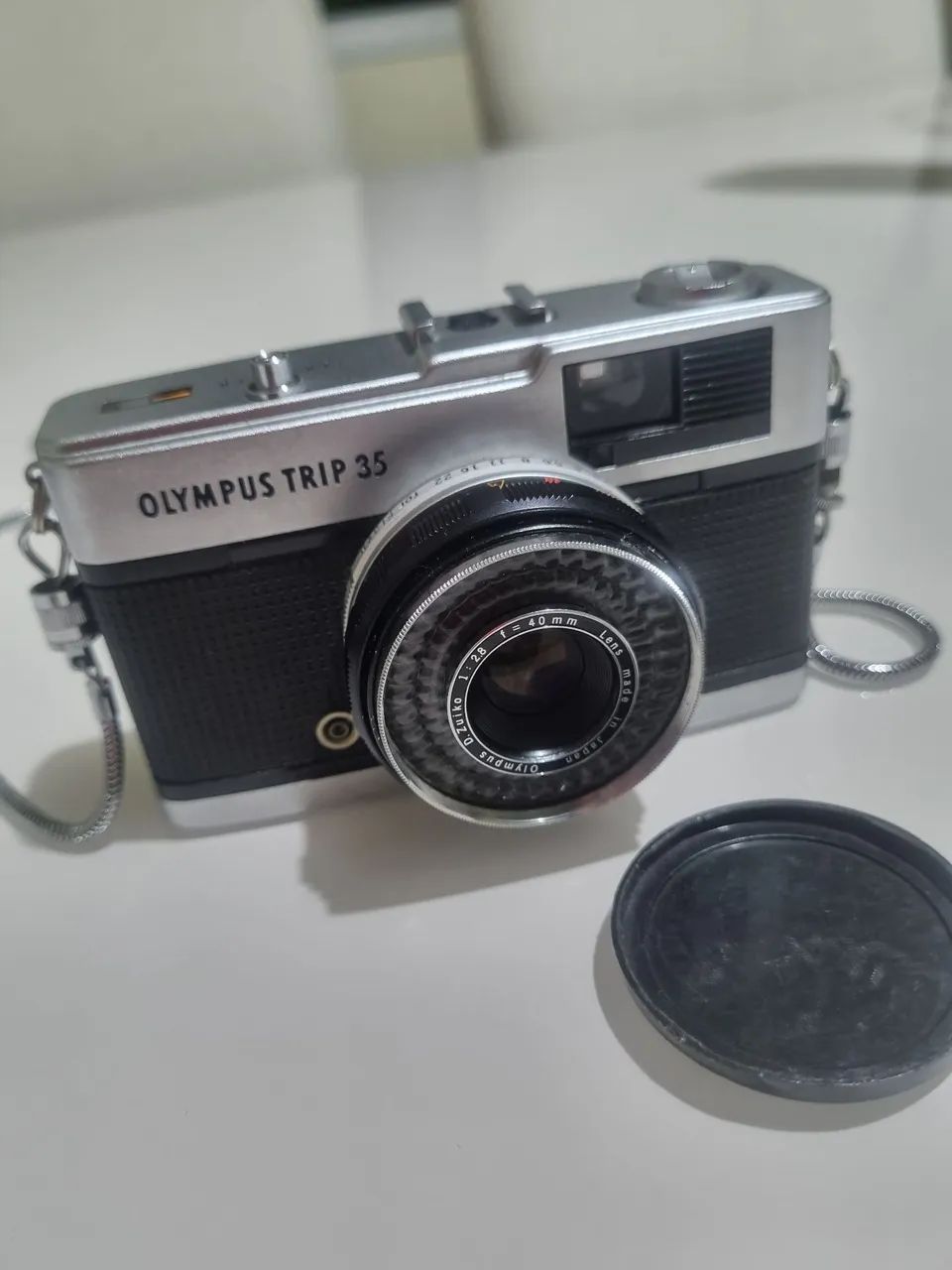 Camera Olympus trip 35 funcionando..