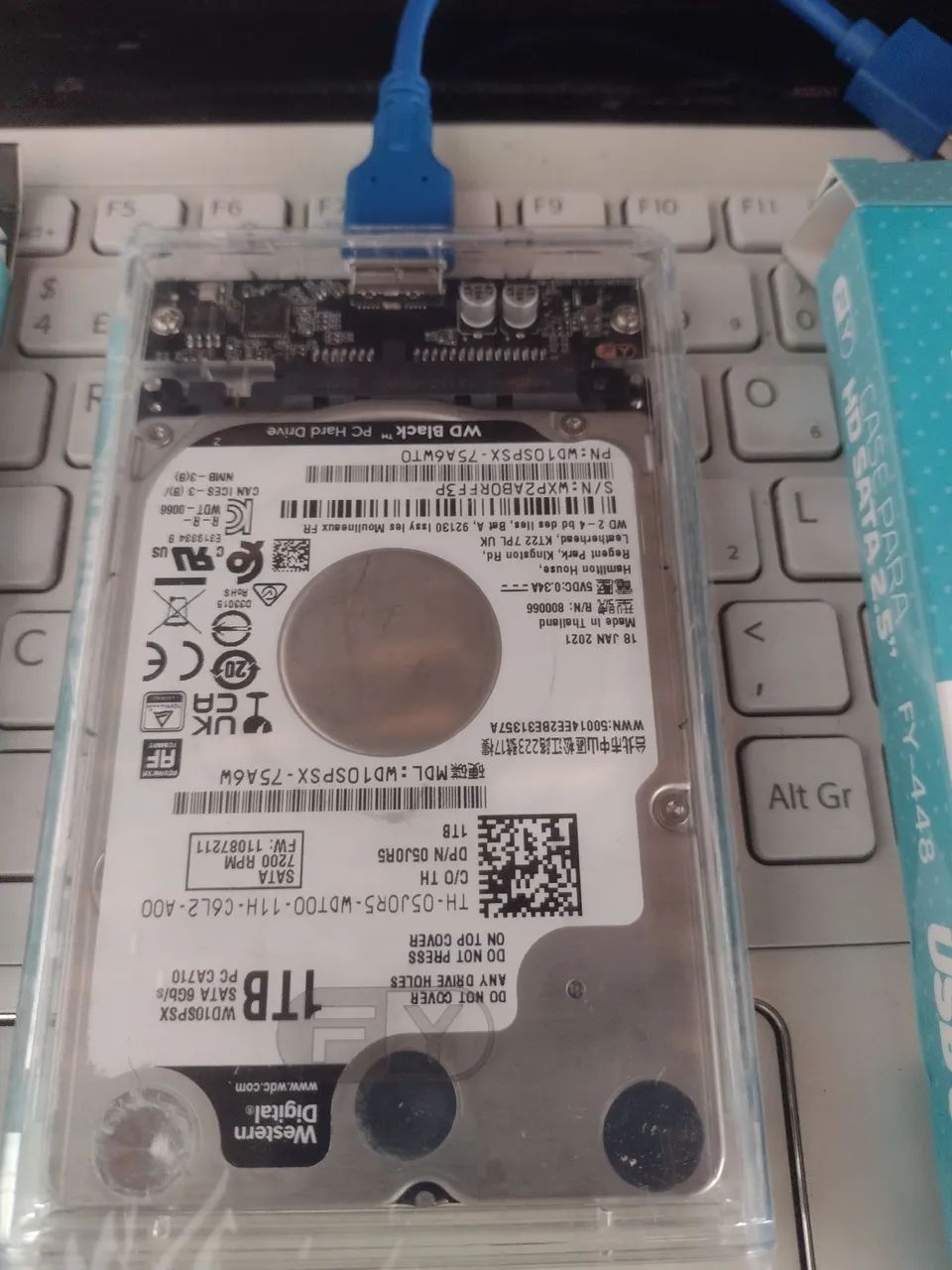 HD de 1 tera externo de estoque com garantia  - Foto 2