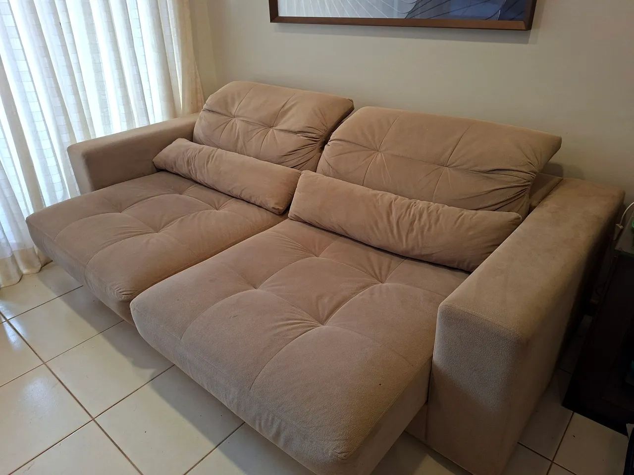 Sofá retrátil e reclinavel Prima Linea - 2.35m