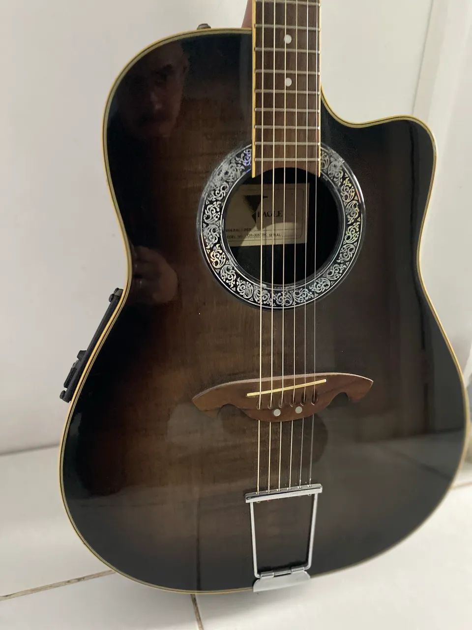 Violão Eagle Ch306 Tbk usado elétrico  - Foto 4