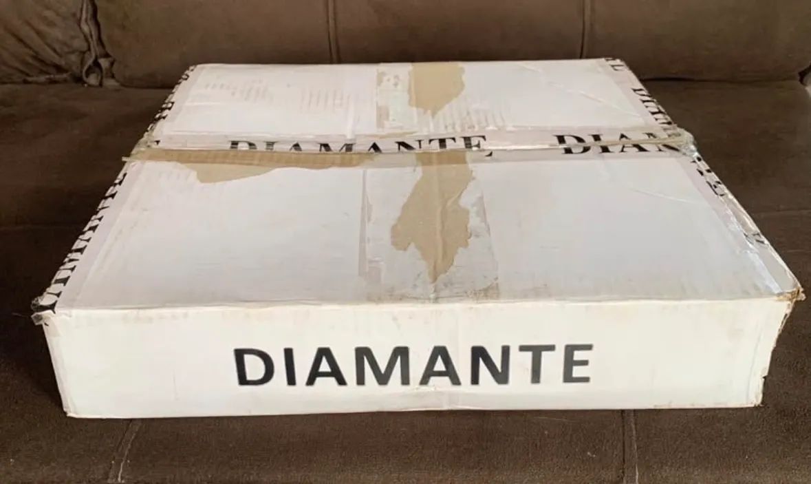 Lustre Diamante dourado - Foto 4