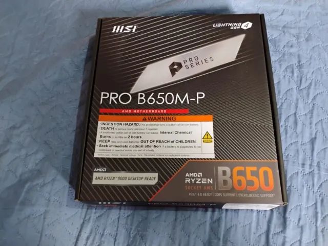 Placa Mãe MSI PRO B650M-P B650 AM5 DDR5 NOVA/LACRADA + NF