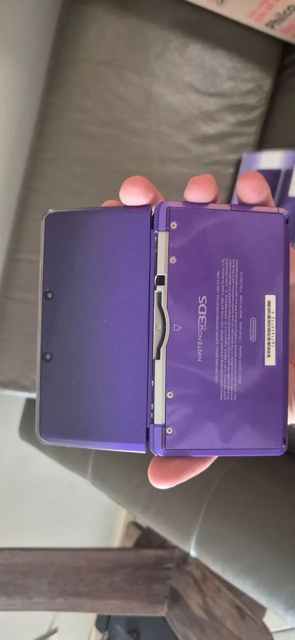 Nintendo 3ds Roxo com Capa e Cama - Foto 3
