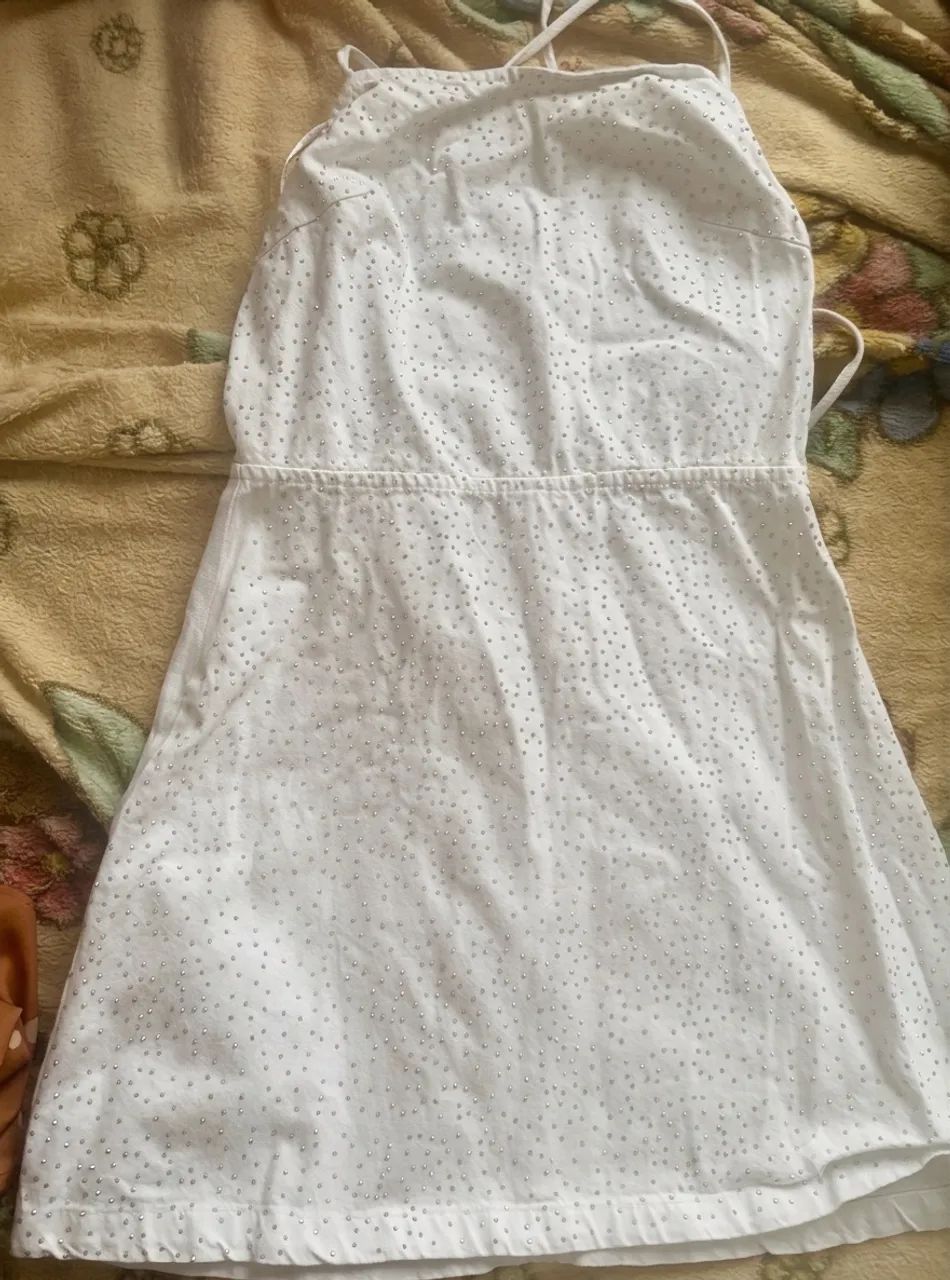 Vestido jeans branco 
