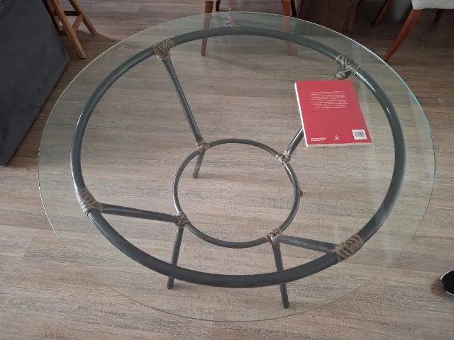 Mesa de vidro usada em bom estado - Foto 3