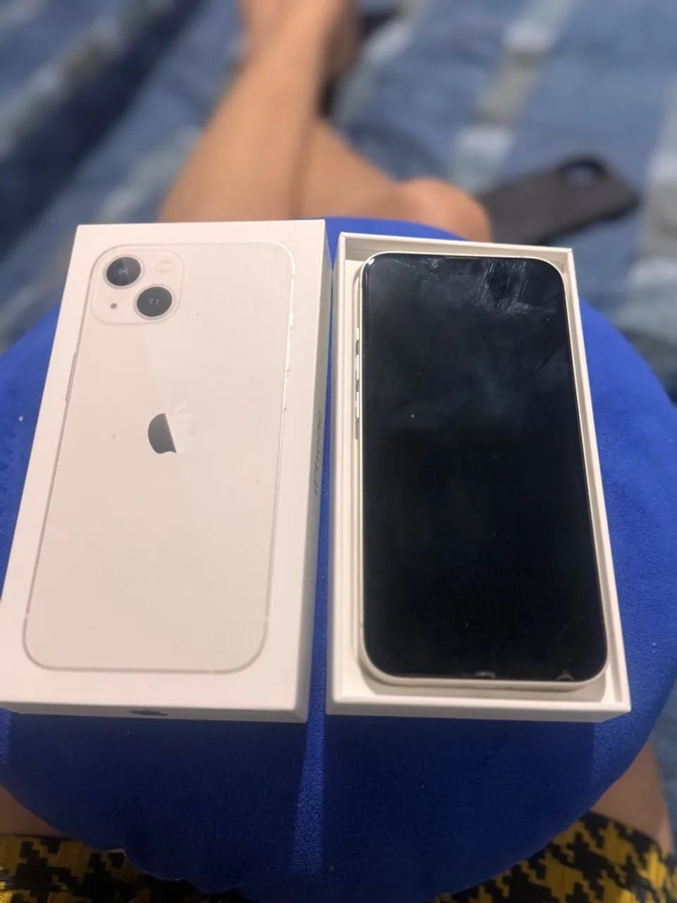 IPhone 13 128g branco em bom estado de uso  - Foto 2