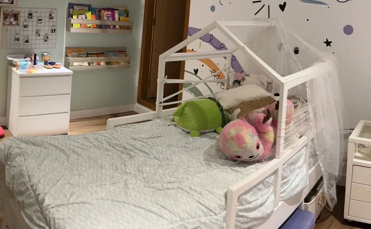 Cama solteiro com casinha e gavetões  - Foto 2