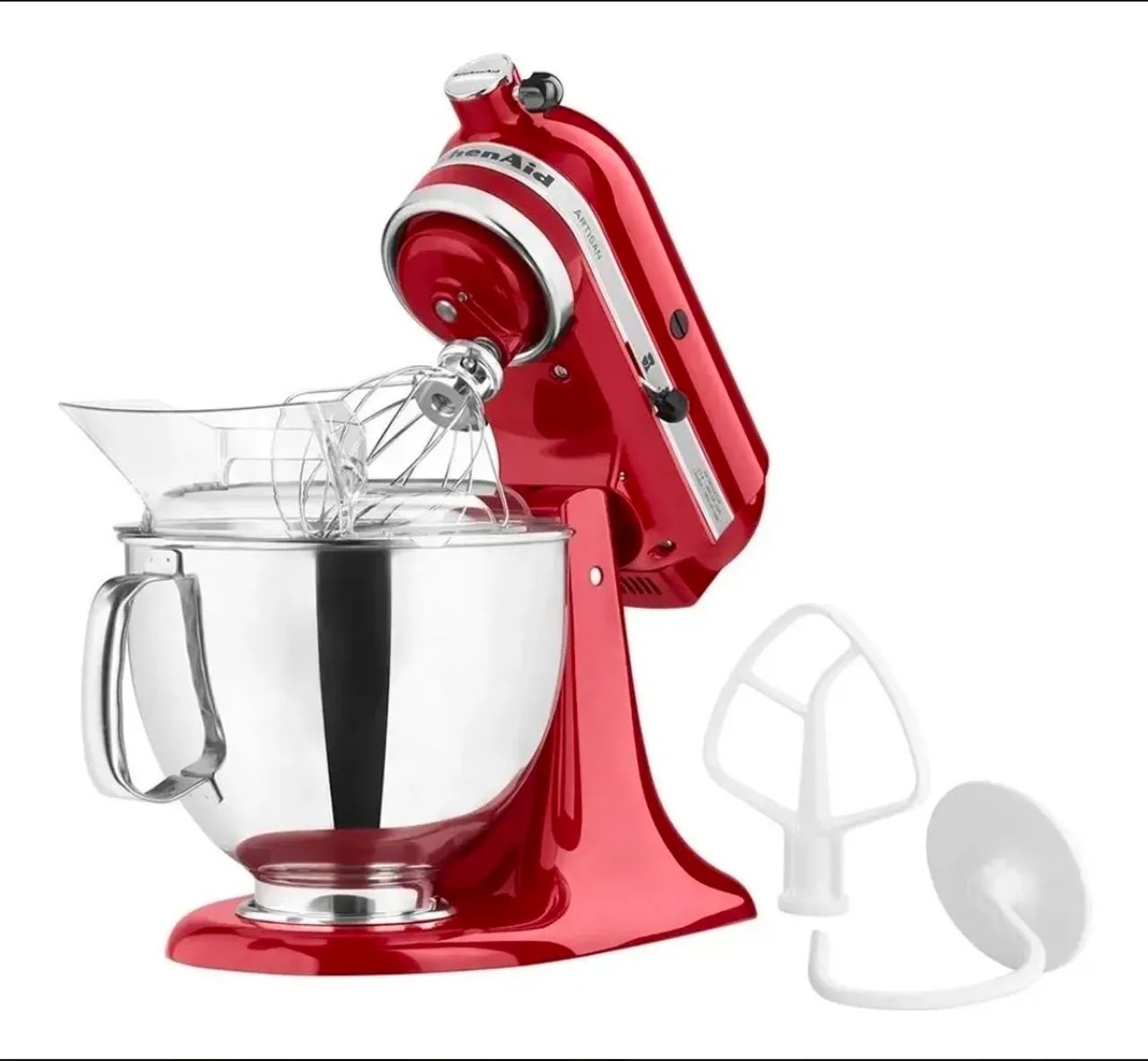 Batedeira com pedestal KitchenAid Artisan KEA33 empire red 60 Hz 220 V - Foto 4