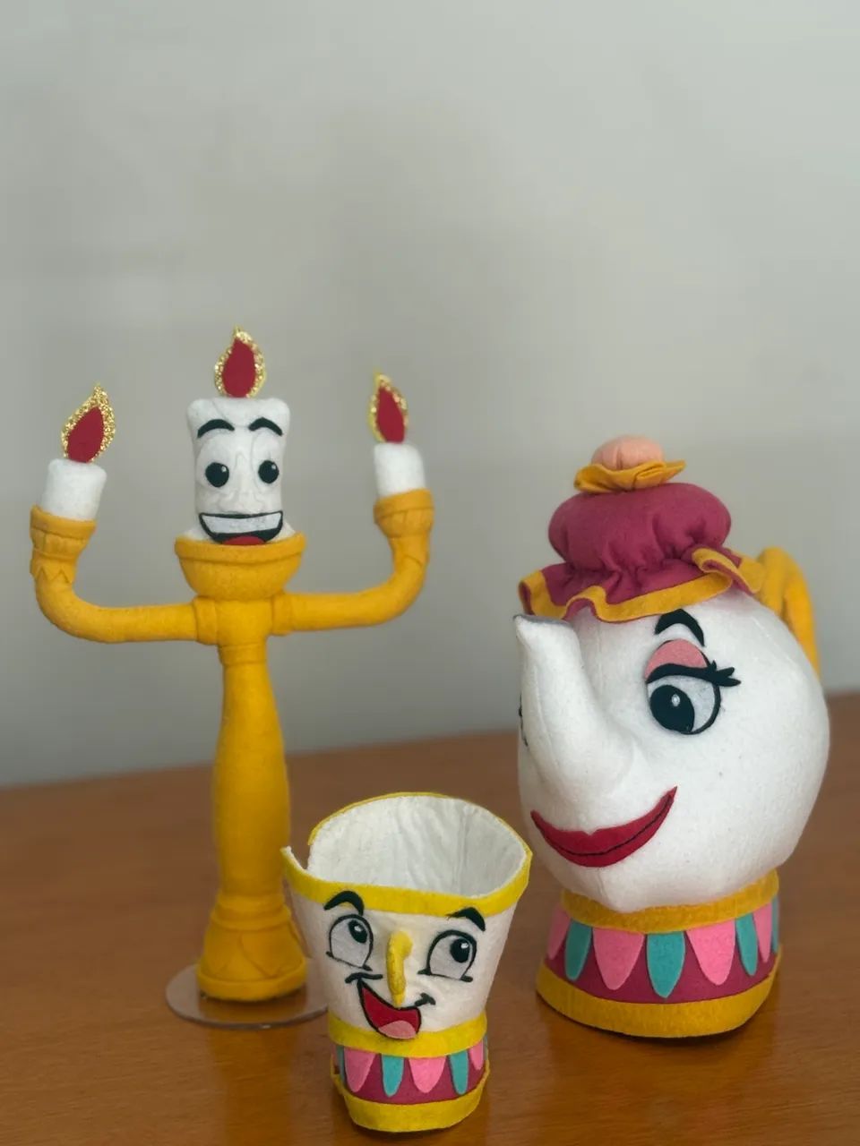 Kit de feltro A Bela e a Fera - Foto 5
