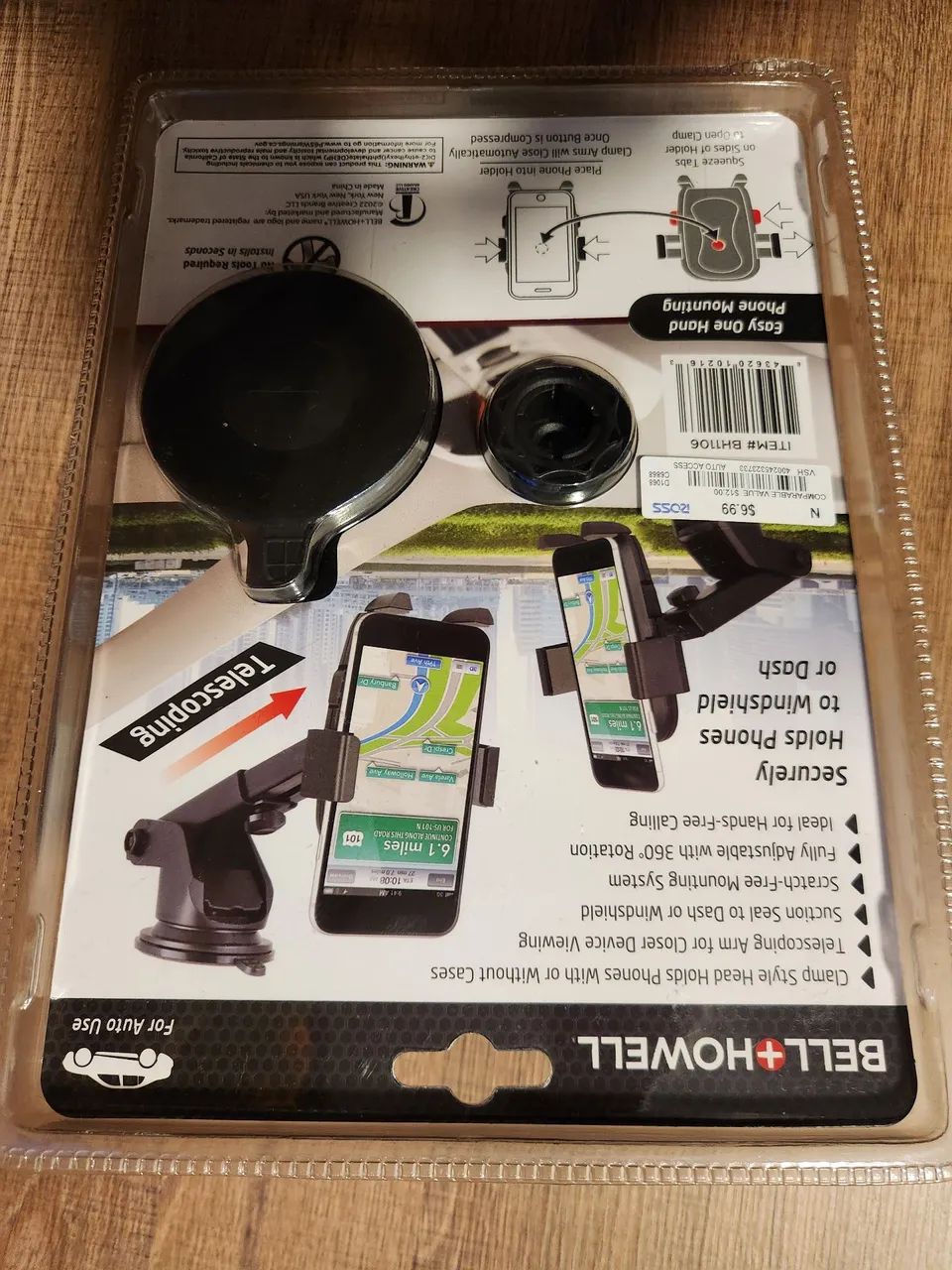 Suporte telescópio para Smartphone de carro Bell Howell - Foto 2