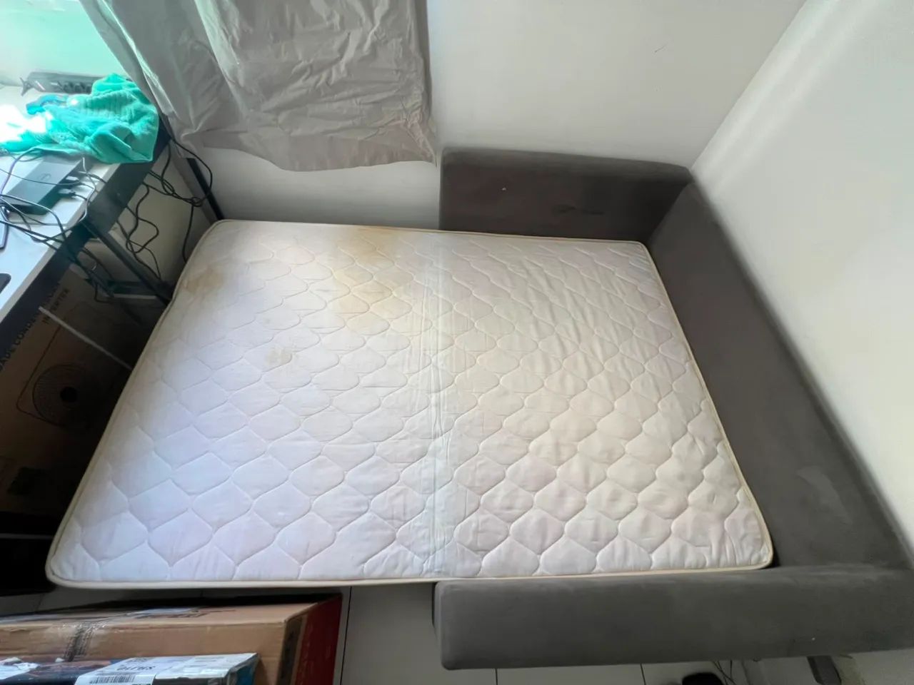 Sofá Cama Cinza - Foto 3