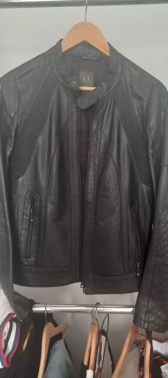 Jaqueta de couro Armani